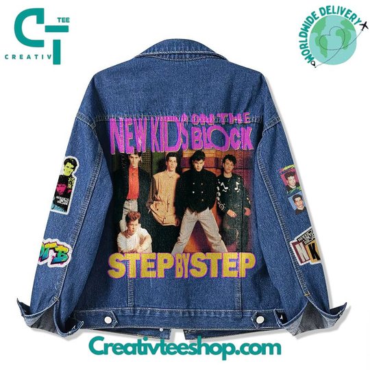 New Kids on the Block �Step By Step� Hoodless Or Hooded Denim Jacket HG