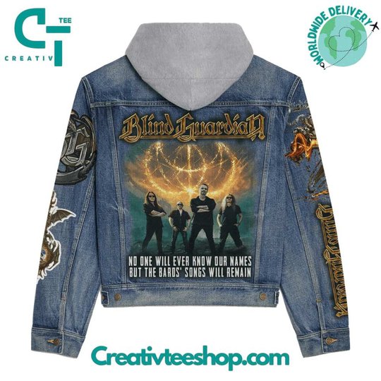 Blind Guardian Hooded Hoodless Or Hooded Denim Jacket HG