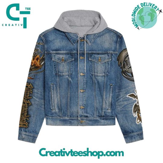 Blind Guardian Hooded Hoodless Or Hooded Denim Jacket HG