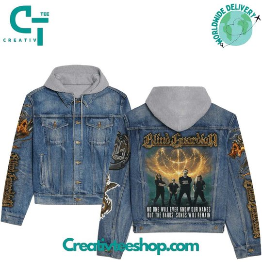 Blind Guardian Hooded Hoodless Or Hooded Denim Jacket HG