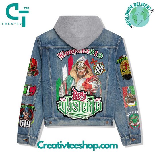 WWE Rey Mysterio Hooded Hoodless Or Hooded Denim Jacket HG