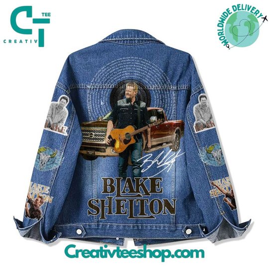 Blake Shelton Signature Special Hoodless Or Hooded Denim Jacket HG