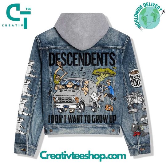 Decendents I Dont Want To Grow Up Hooded Hoodless Or Hooded Denim Jacket HG