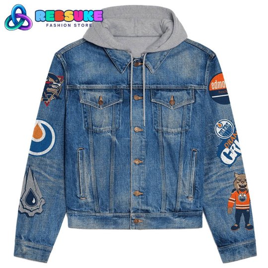EDOL Nation Hockey Hoodie Hooded Hoodless Or Hooded Denim Jacket HG