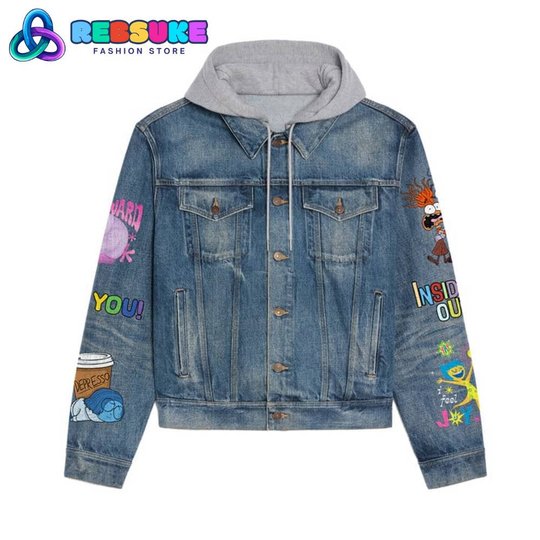 Inside Out 2 How Do You Feel Hoodie Hooded Hoodless Or Hooded Denim Jacket HG