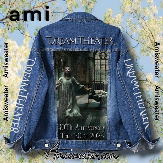 Dream Theater 10th Anniversary Tour 2004-2025 Hooded Hoodless Or Hooded Denim Jacket HG
