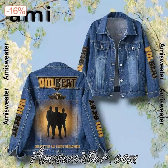 Volbeat Greatest Of All Tours Worldwide Hooded Hoodless Or Hooded Denim Jacket HG