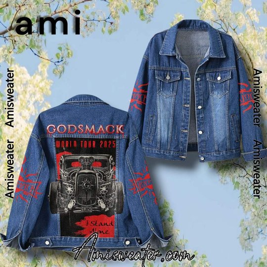 Godsmack World Tour 2025 I Stand Alone Hooded Hoodless Or Hooded Denim Jacket HG