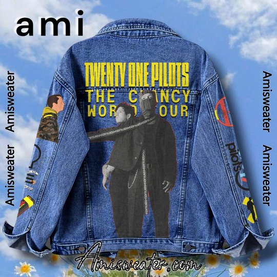 Twenty One Pilots The Clancy World Tour Hooded Hoodless Or Hooded Denim Jacket HG