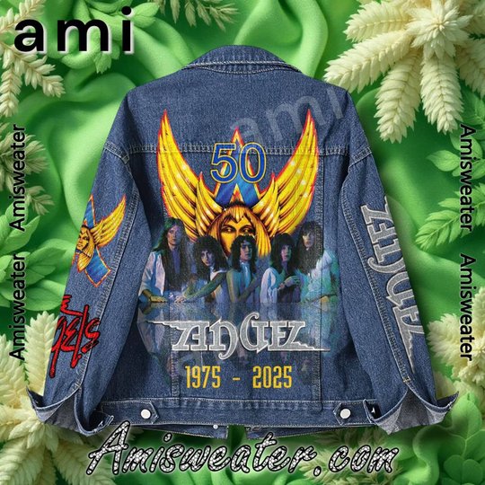 Angel 50th Anniversary 1975-2025 Hooded Hoodless Or Hooded Denim Jacket HG