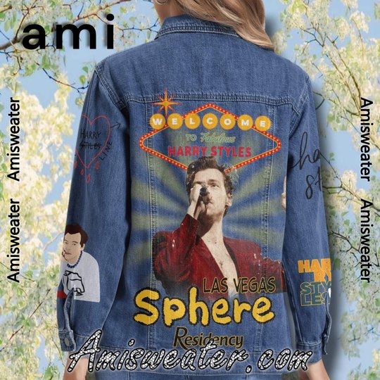 Harry Styles Las Vegas Sphere Residency 2025 Hooded Hoodless Or Hooded Denim Jacket HG
