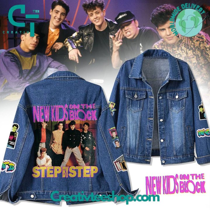 New Kids on the Block �Step By Step�  Hoodless Or Hooded Denim Jacket HG