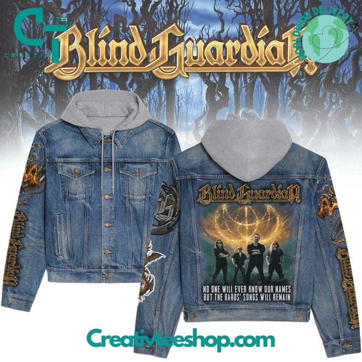 Blind Guardian Hooded  Hoodless Or Hooded Denim Jacket HG