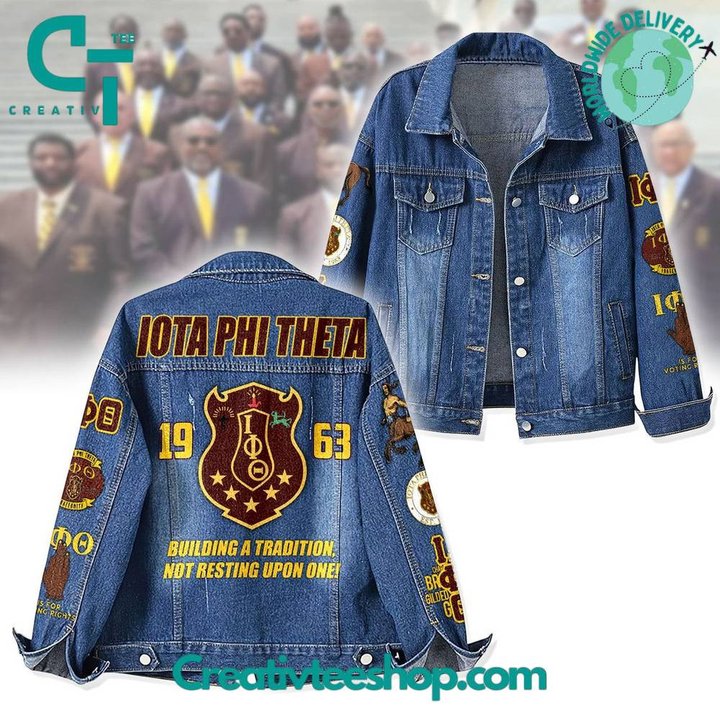 Iota Phi Theta 1963 Special Hoodless Or Hooded Denim Jacket HG
