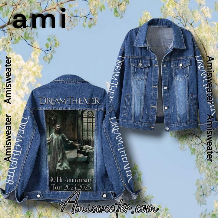 Dream Theater 10th Anniversary Tour 2004-2025  Hooded Hoodless Or Hooded Denim Jacket HG