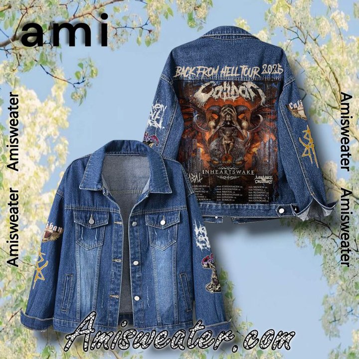 Caliban Back From Hell Tour 2025  Hooded Hoodless Or Hooded Denim Jacket HG