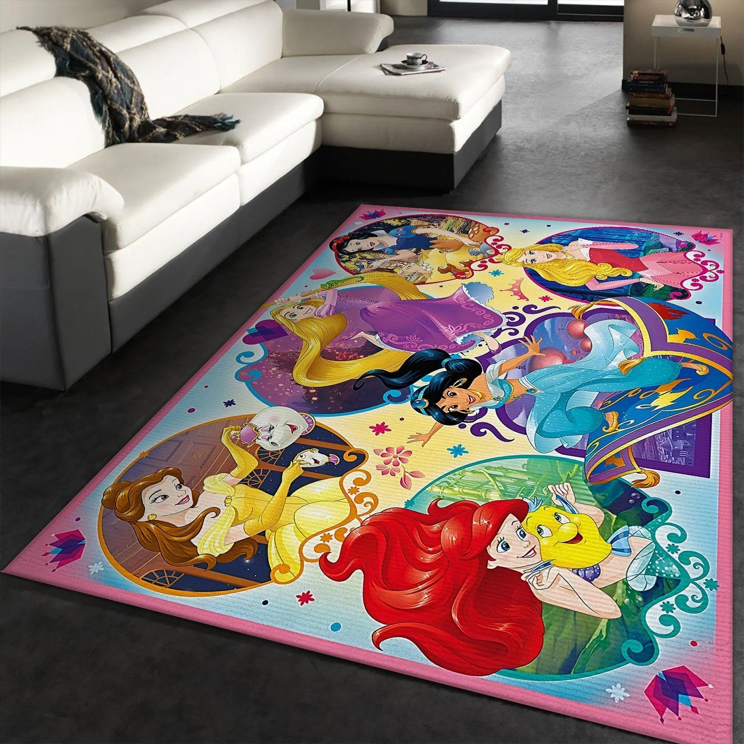 Disney Princesses Family Rug Custom Size And Printing - Dadturtle