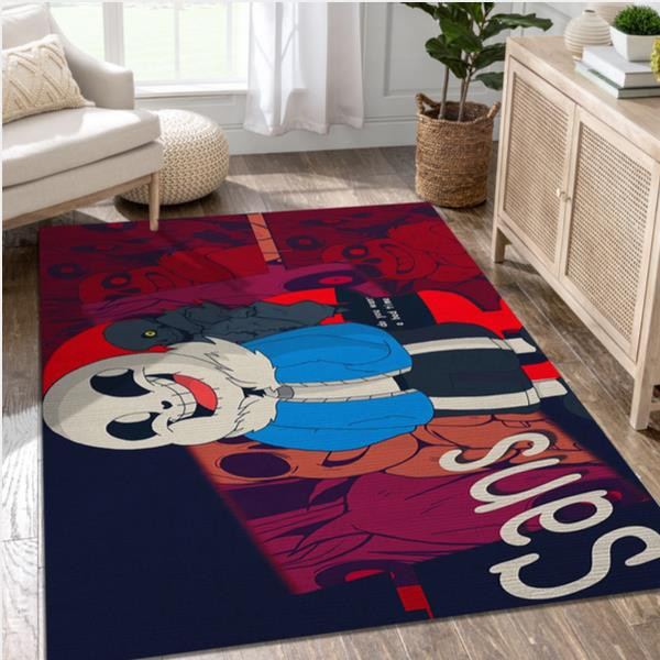 Sans Undertale Gaming Area Rug Bedroom Rug - Dadturtle