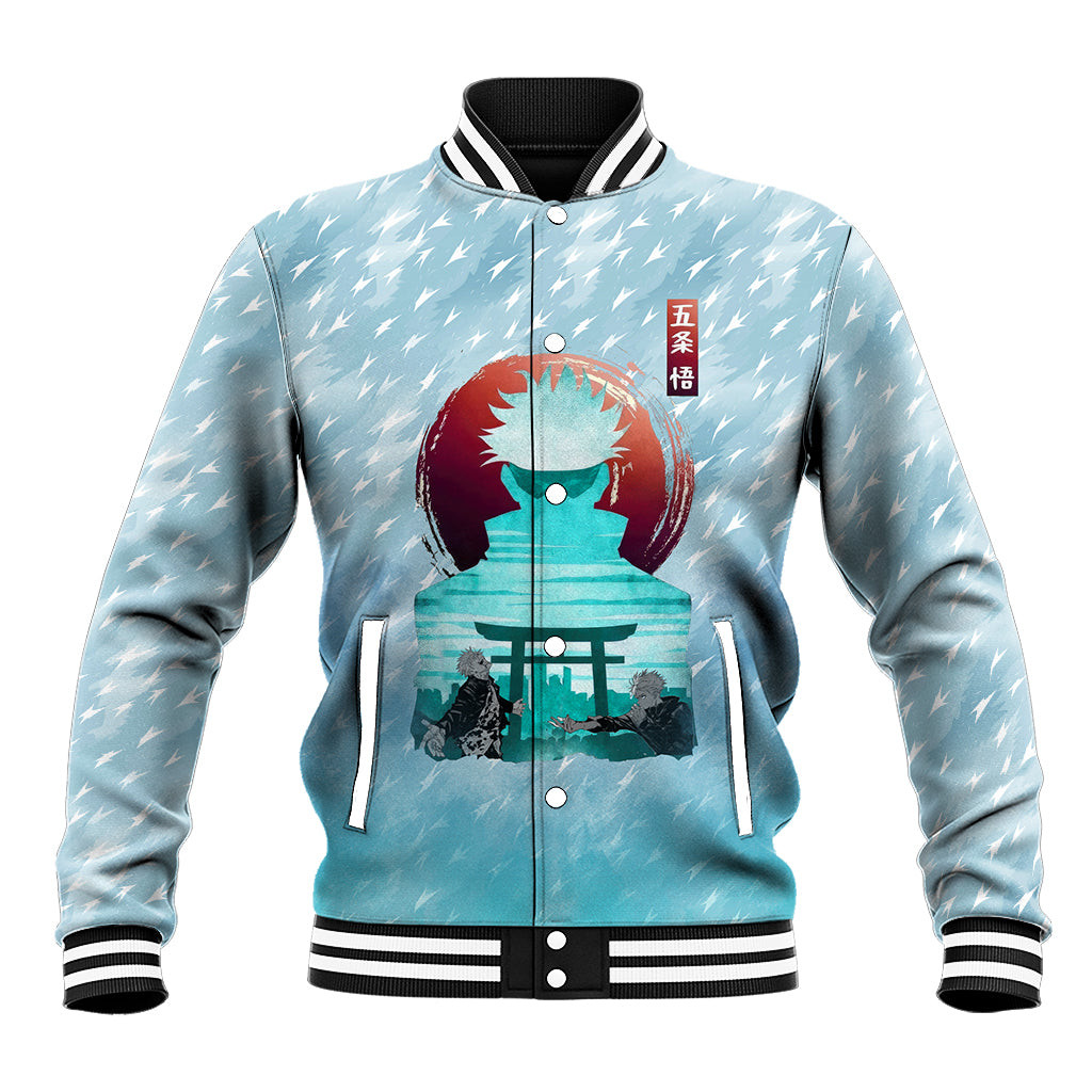 Gojo Jacket Order Jujutsu Kaisen Gojo Satoru Baseball Jacket Traditional Aesthetics Ts07 ...