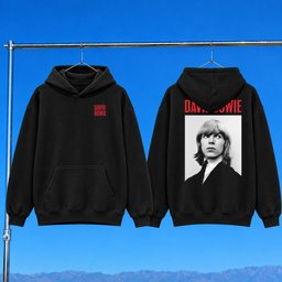 David Bowie Merch 2026 Black And White Portrait Hoodie Best Gifts For Music Lovers