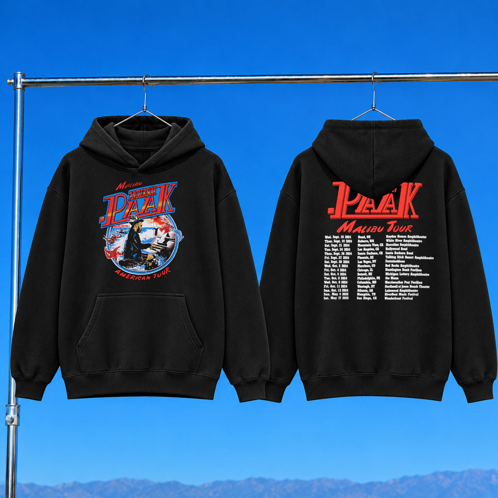 Anderson Paak Merch 2026 Malibu Badge Tour Hoodie Best Gifts For Husband