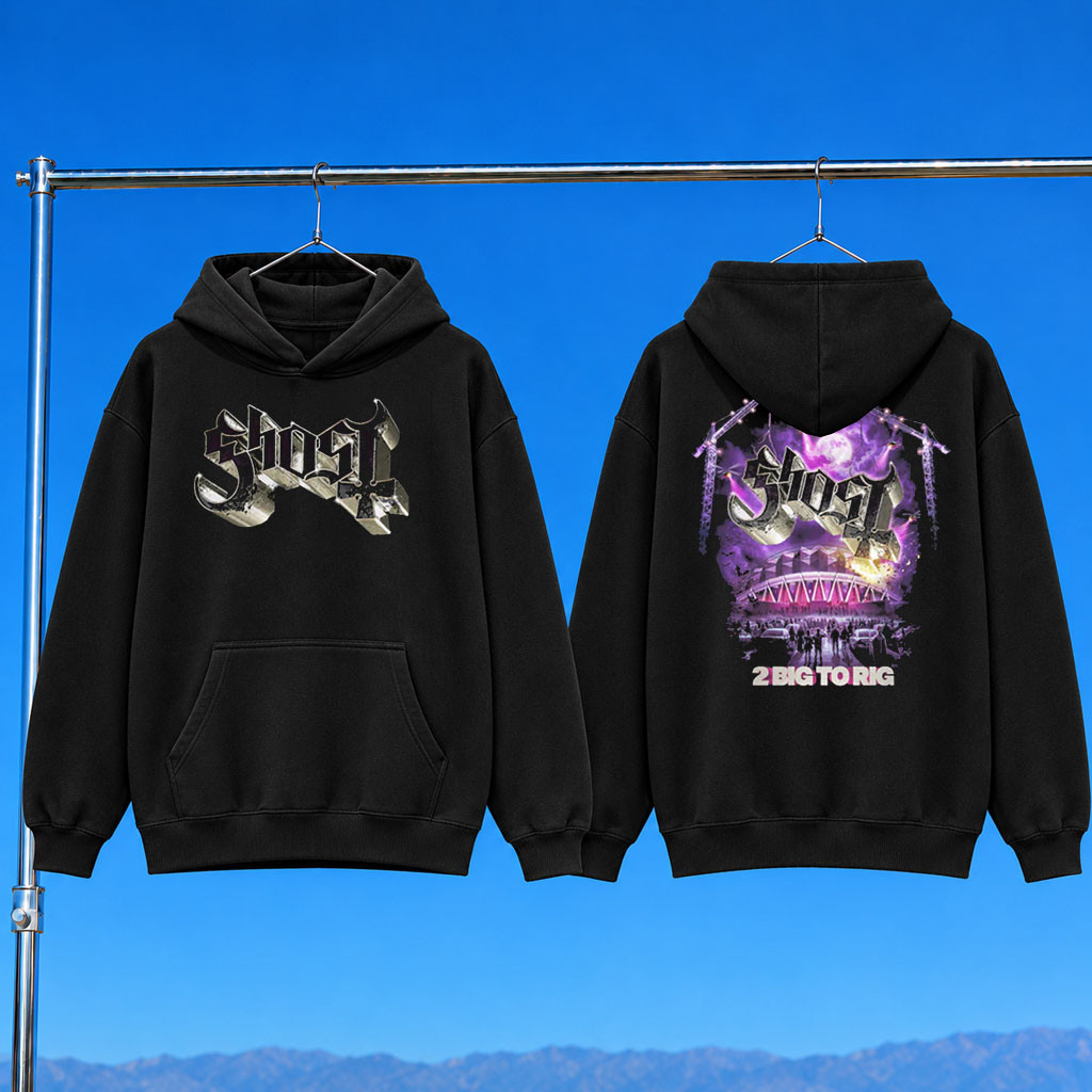 Ghost Merch 2026 2 Big To Rig Poster Hoodie Ghost Band Merch Gifts For Rock Lovers