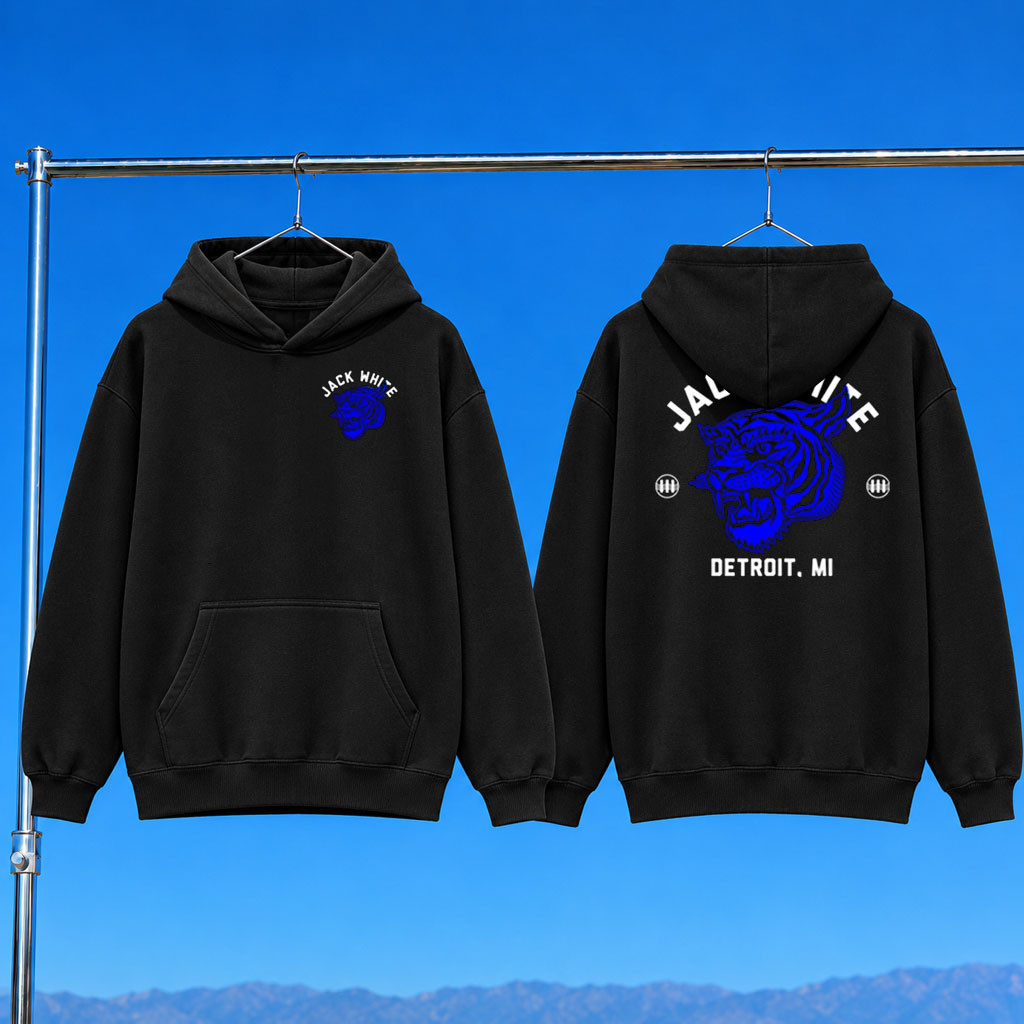 Jack White Merch 2026 Tiger Hoodie Jack White Tour Merch Gift For Music Lovers