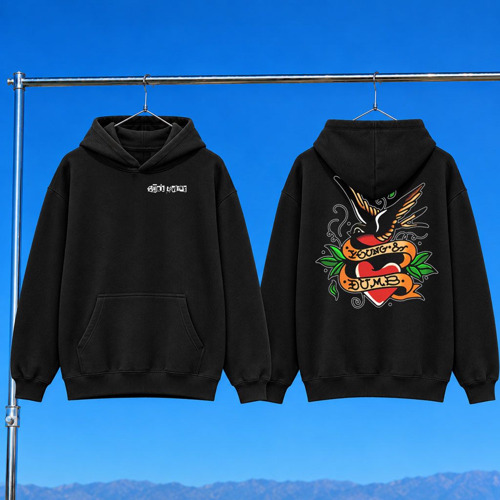 Avril Lavigne Merch 2026 Young And Dumb Tattoo Hoodie Useful Gifts For Friends