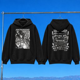 ArcTanGent Merch 2026 Lineup Hoodie Black ArcTanGent Festival Merch Gift For Music Fans