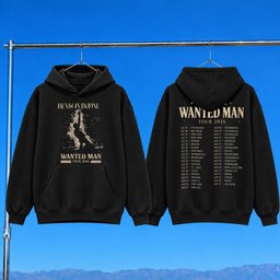 Benson Boone Merch 2026 Benson Boone Wanted Man Tour 2026 Hoodie Benson Boone Tour Merch Black