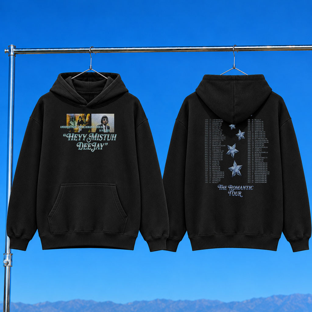 Anderson Paak Merch 2026 Heyy Mistuh Deejay Hoodie DJ Pee Wee The Romantic Tour Merch Fan Gifts