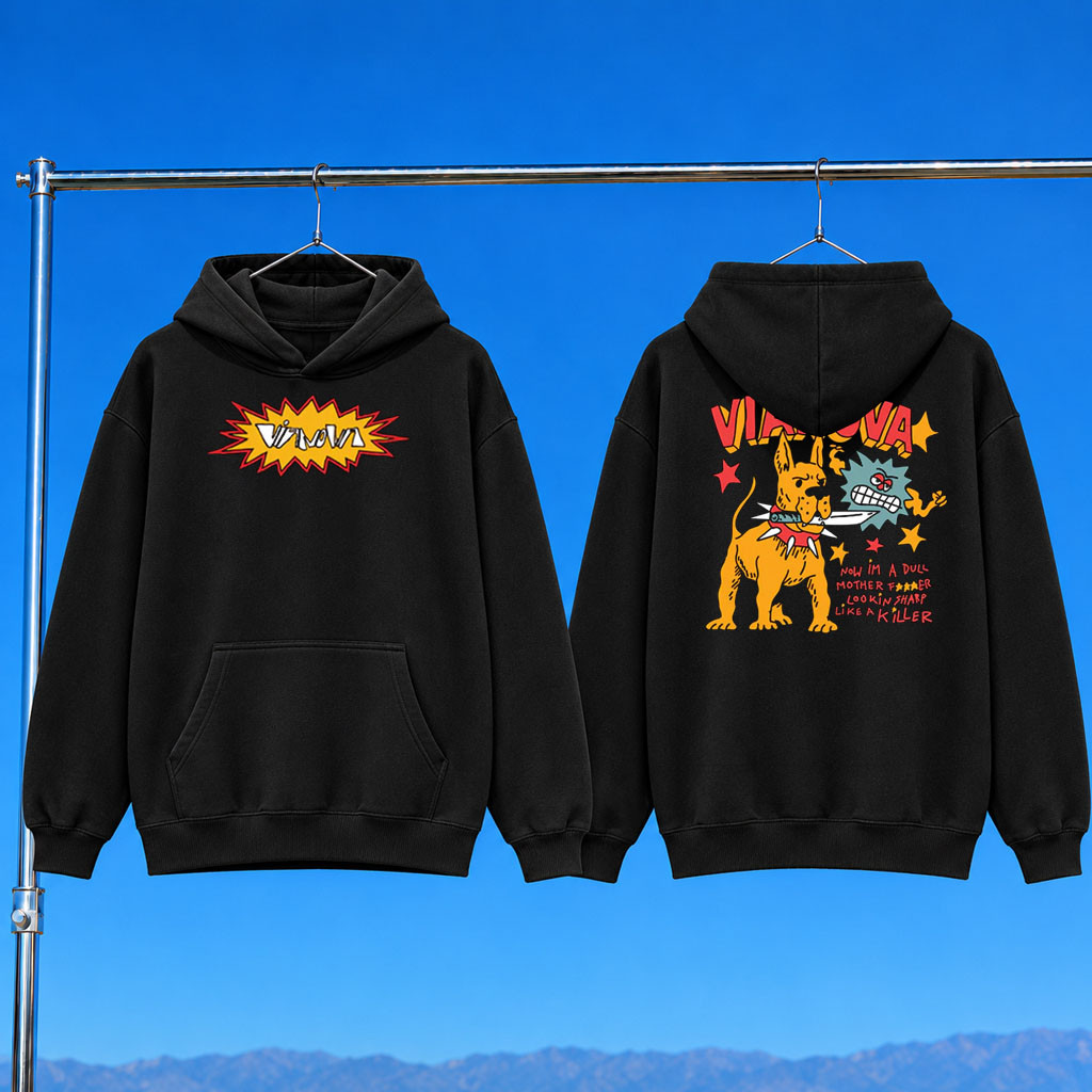Vianova Merch 2026 Star Hoodie Black Vianova Hoodie Gift For Band Fans