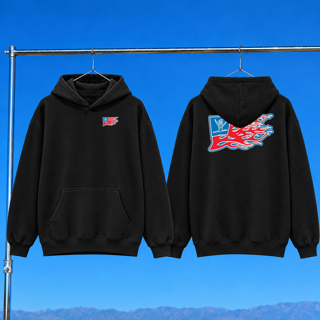 Shreddy Lyfe Merch 2026 Flame Flag Hoodie Best Birthday Gift For Husband