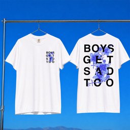 Boys Get Sad Too Merch 2026 Flower T-Shirt White Birthday Gift For Besties