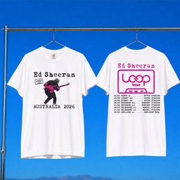 Ed Sheeran Loop Tour Merch 2026 Ed Sheeran Australia Tour Dates T-Shirt White Gift For Fans