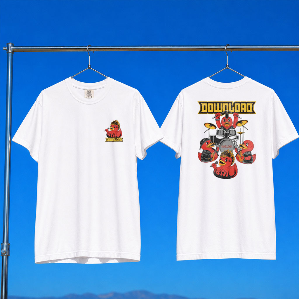Download Festival Merch 2026 Download Duck White T-Shirt Music Related Gifts For Guys