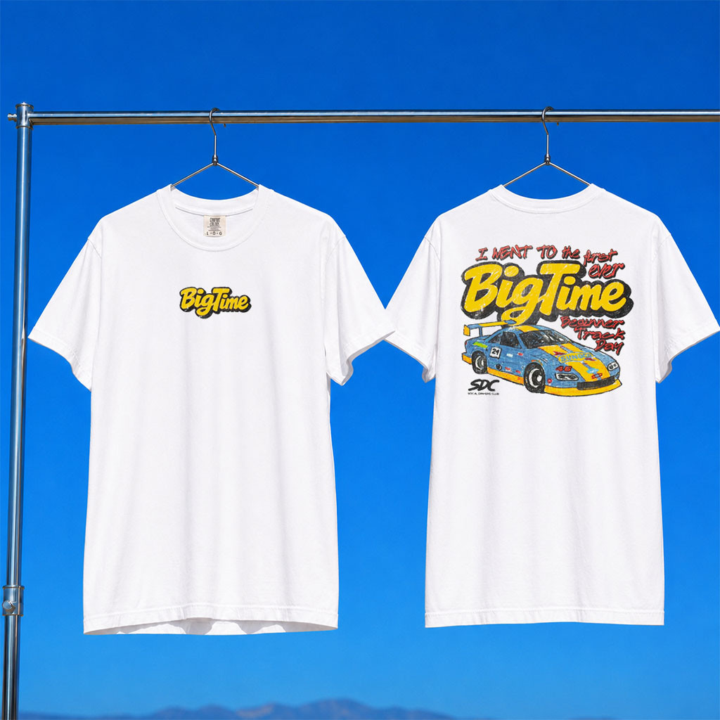 BigTime Merch 2026 Track Day T-Shirt BigTime Shirt Gift Ideas For Husband