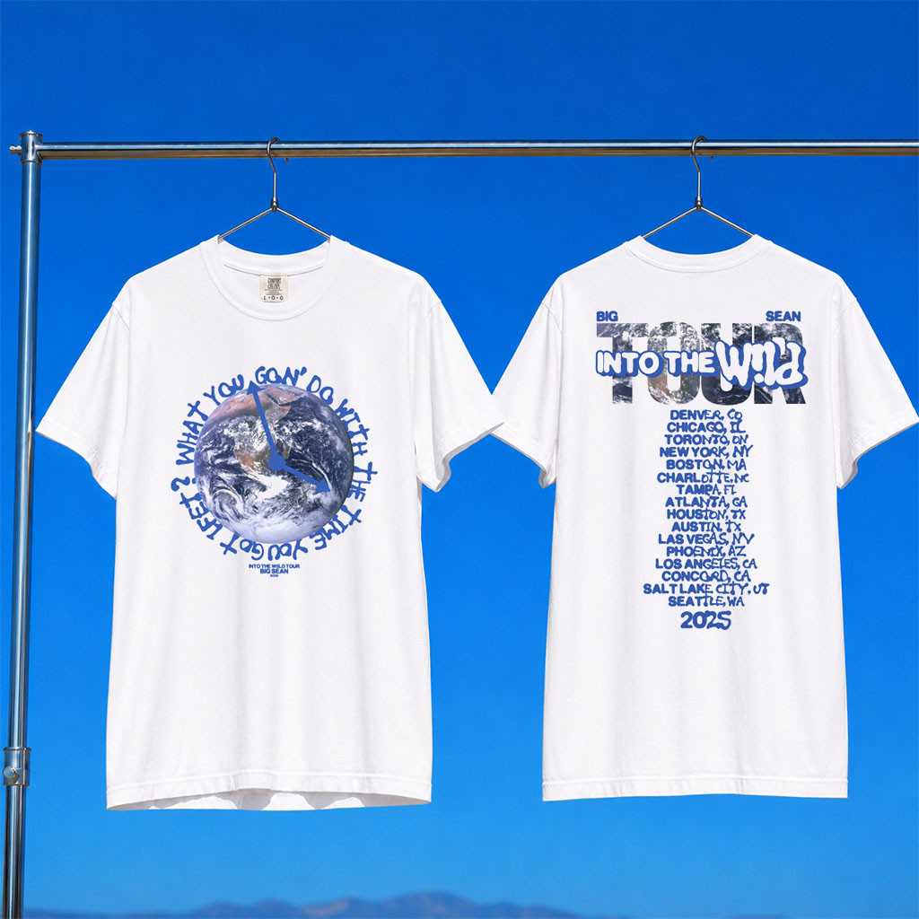 Big Sean Merch 2026 Into the Wild Tour T-Shirt White Presents For Hip Hop Lovers