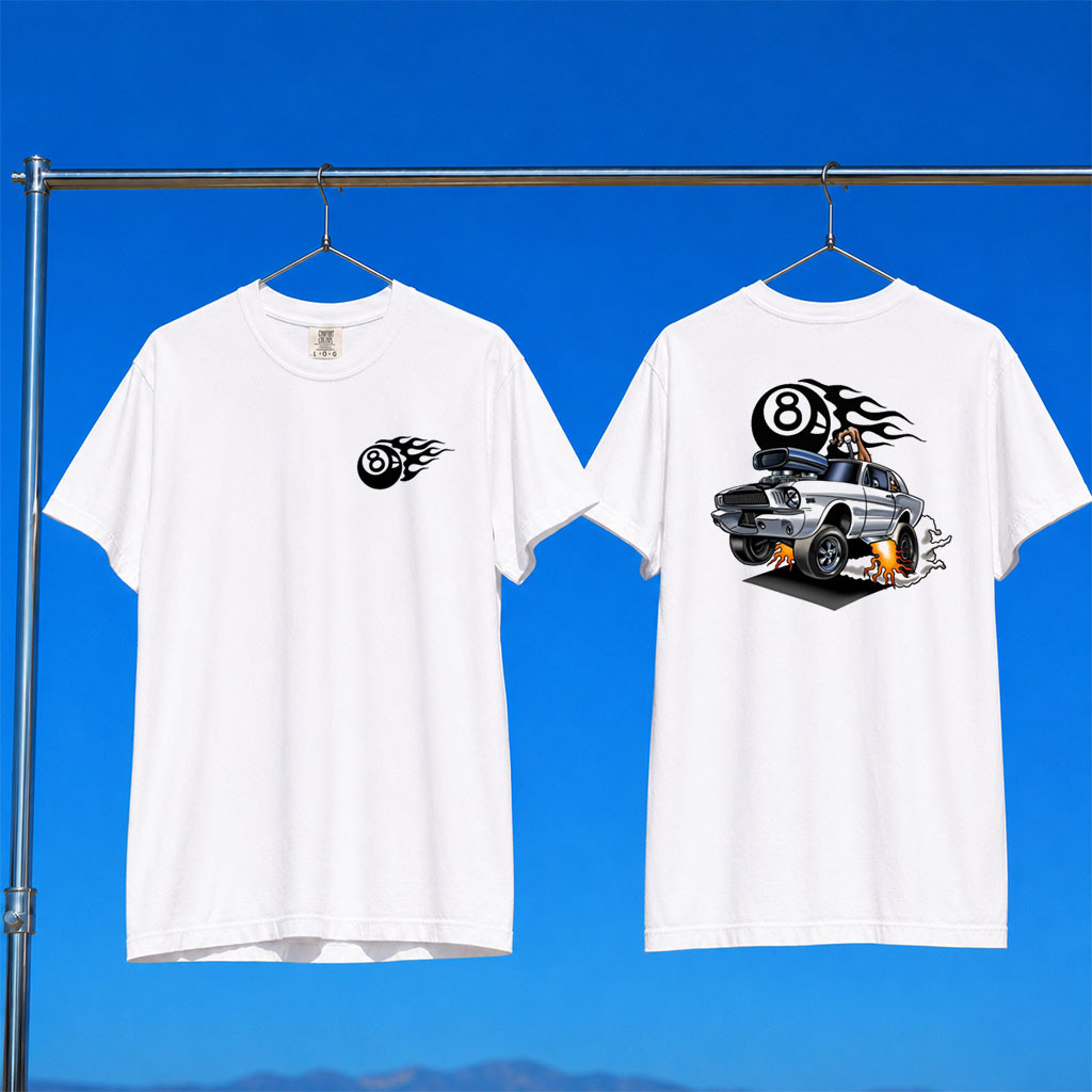 Tom's Refurb Merch 2026 8-Ball Graphic T-Shirt Lover Gifts For Automotive Lovers