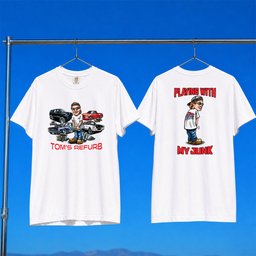 Tom's Refurb Merch 2026 Playin With My JUNK T-Shirt White Unique Gifts For Dudes
