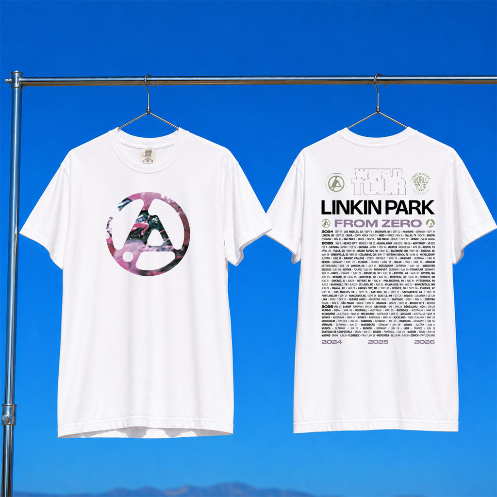 Linkin Park Merch 2026 From Zero World Tour White T-Shirt Linkin Park Tour Merch Fan Gifts