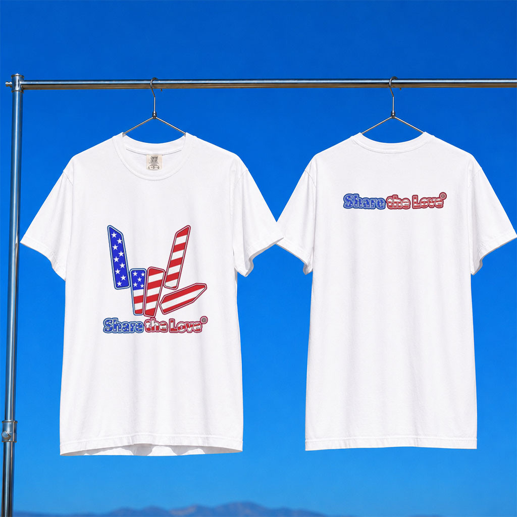 Stephen Sharer Merch 2026 Patriotic Share The Love T-Shirt Fourth Of July Gift Ideas