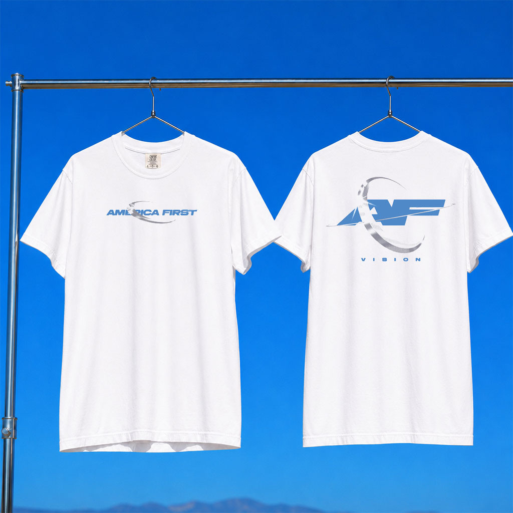 Fuentes Merch 2026 Vision T-Shirt White America First Shirt Nick Fuentes Merch Gift For Friends
