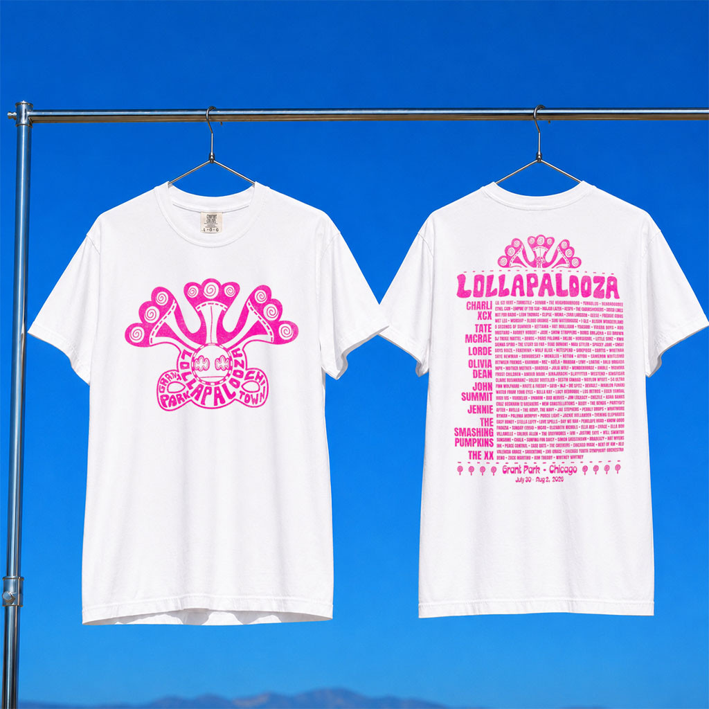 Lollapalooza Merch 2026 Lolla Guide Lineup T-Shirt Best Gifts For Music Lovers