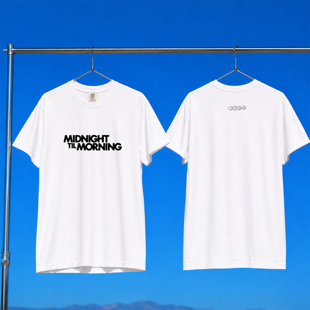 Midnight Til Morning Merch 2026 MTM Logo T-Shirt White Best Gifts For Music Lovers