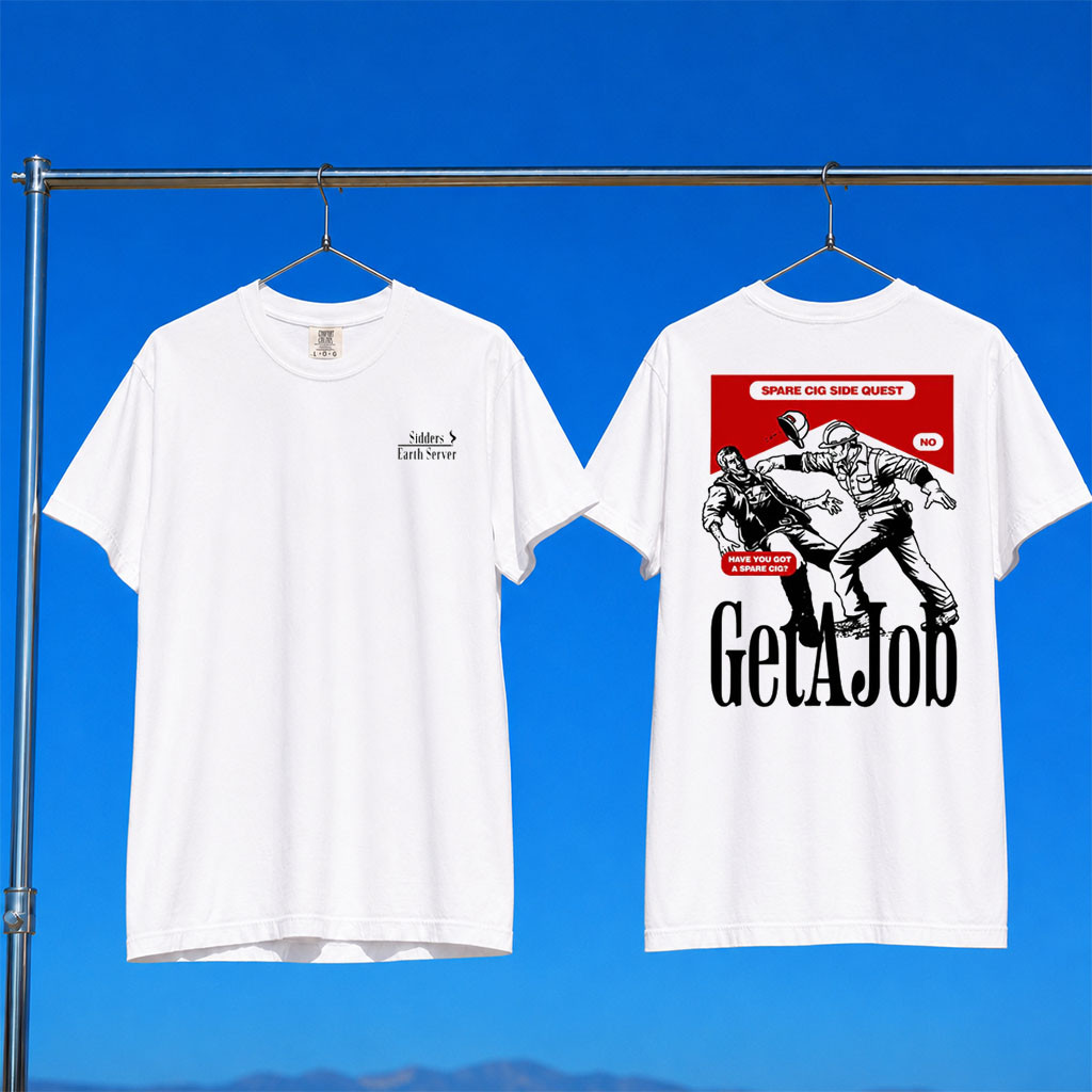 Sidders Earth Server Merch 2026 Spare Cig Side Quest T-Shirt Dad Birthday Gifts