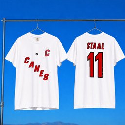 Jordan Staal Merch 2026 Jordan Staal #11 Carolina Hurricanes T-Shirt Canes Champions Merch White