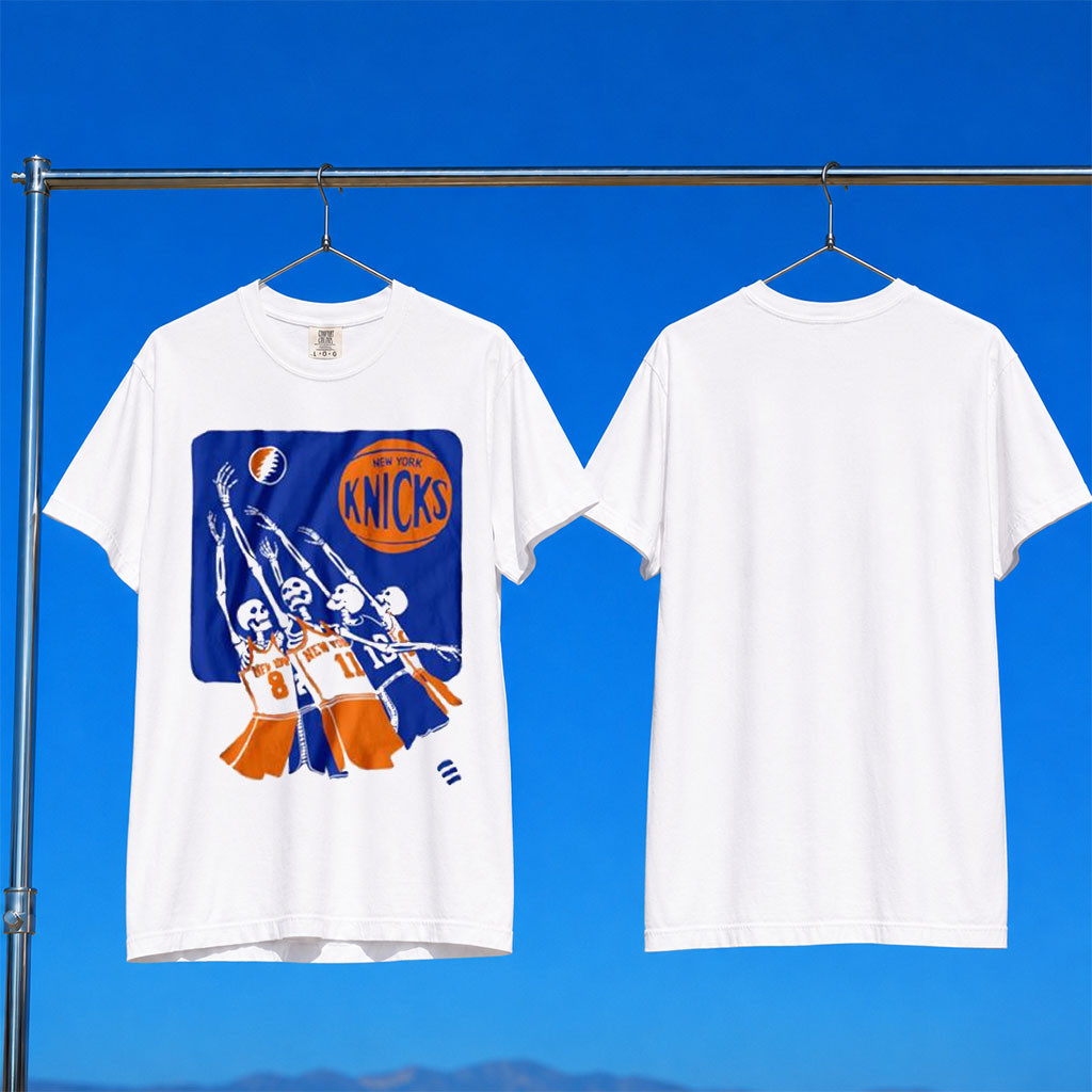 Mike Gracie Merch NY Basketball T-Shirt White New York Knicks Merch Gifts For Brothers