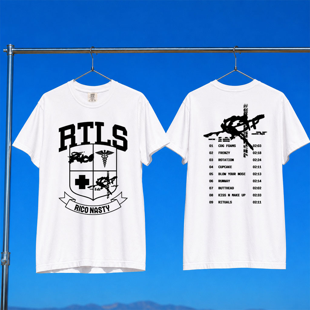 Rico Nasty Merch 2026 RTLS White T-Shirt Rico Nasty Shirt Presents For Music Lovers