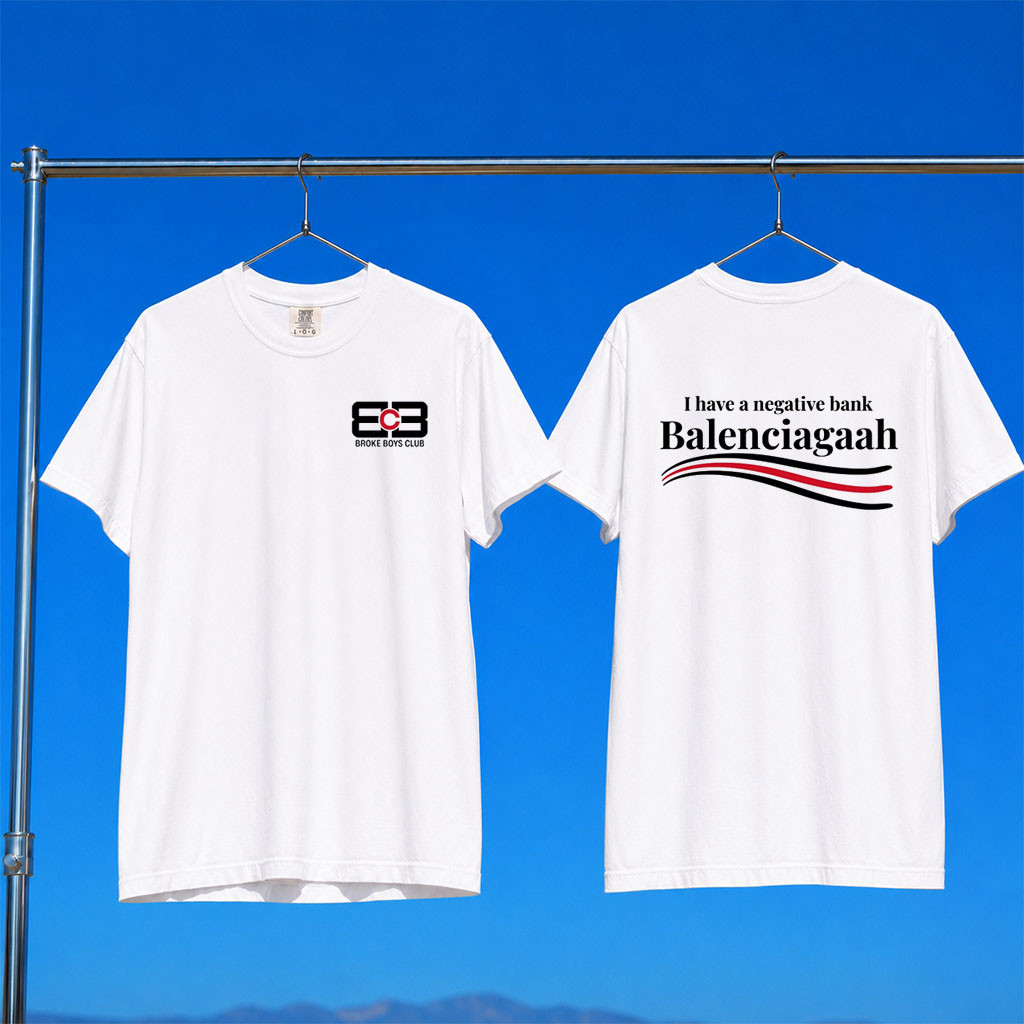 Terroriser Merch 2026 Balenciagaah T-Shirt White Broke Boys Club Shirt Gift For Brothers